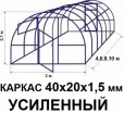 Каркасы теплиц с сечением 40х20х1,2мм - Заборы, ограждения, теплицы в Екатеринбурге. Недорого.